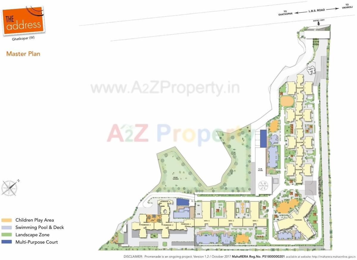 Layout of real estate project Promenade   The Address located at Kurla, MumbaiSuburban, Maharashtra
