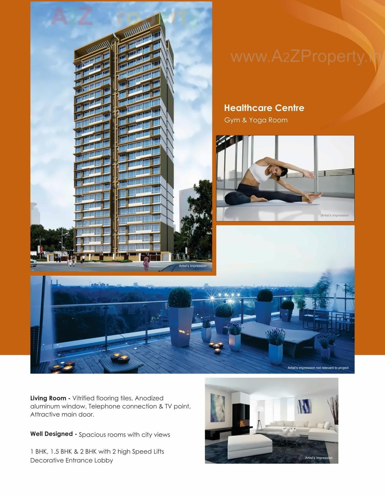 3D Elevation of real estate project Puneet Sanjivani Floor 0 To Floor located at Kurla, MumbaiSuburban, Maharashtra