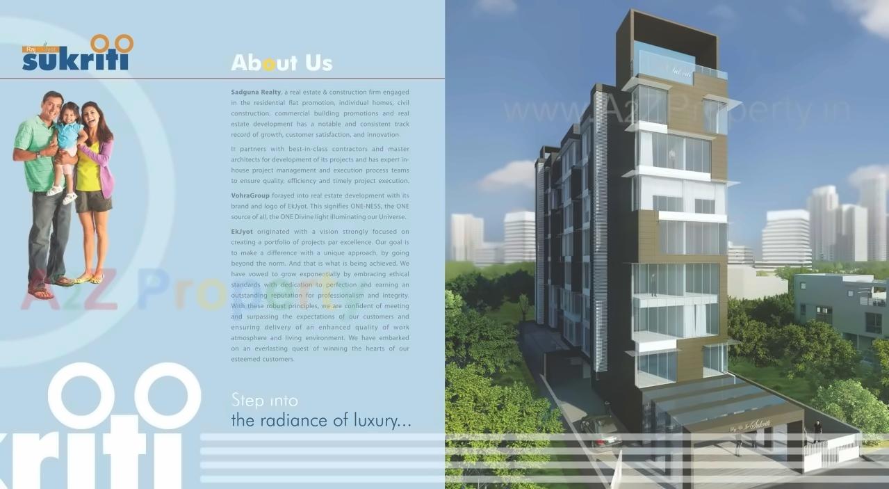 3D Elevation of real estate project Raj Ekjyot Sukruti located at Kurla, MumbaiSuburban, Maharashtra