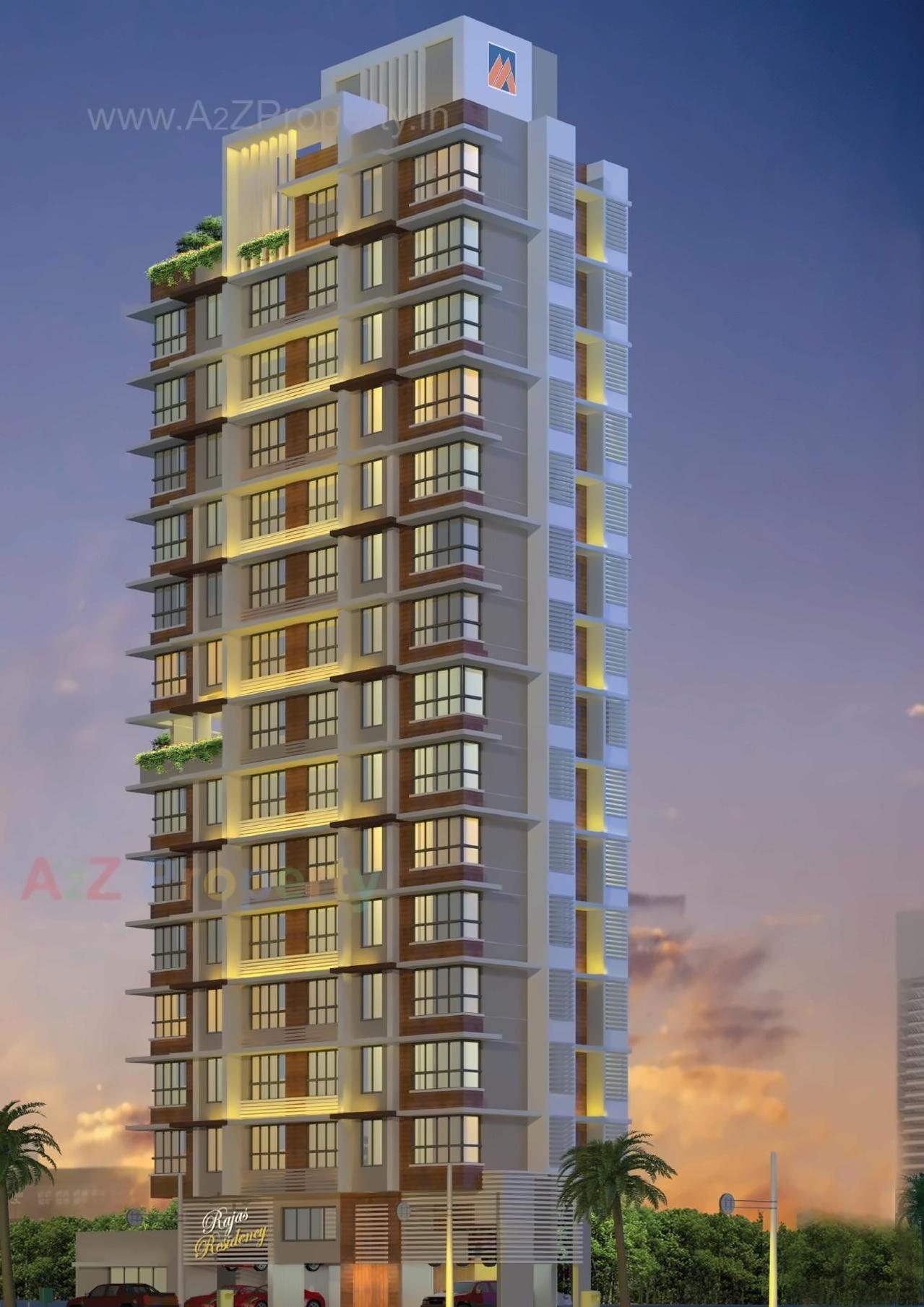 3D Elevation of real estate project Rajas Residency located at Kurla, MumbaiSuburban, Maharashtra