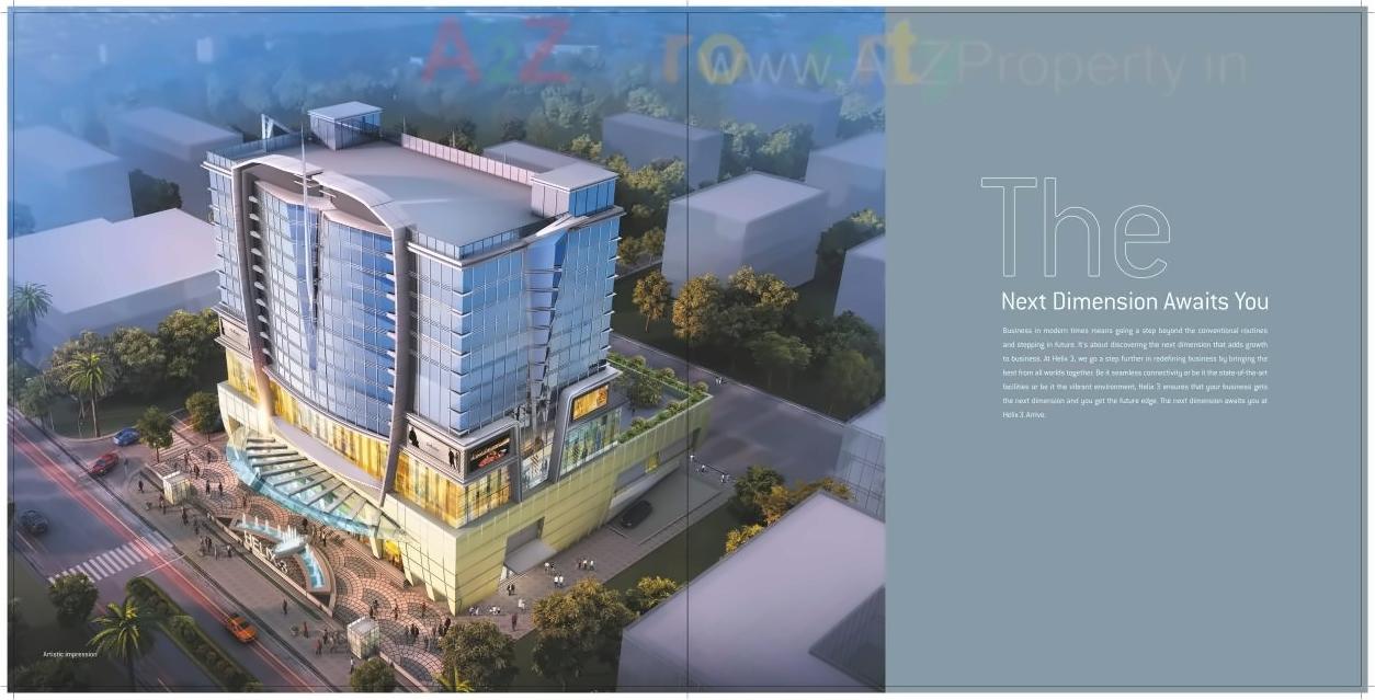 3D Elevation of real estate project Rajhans Helix located at Kurla, MumbaiSuburban, Maharashtra