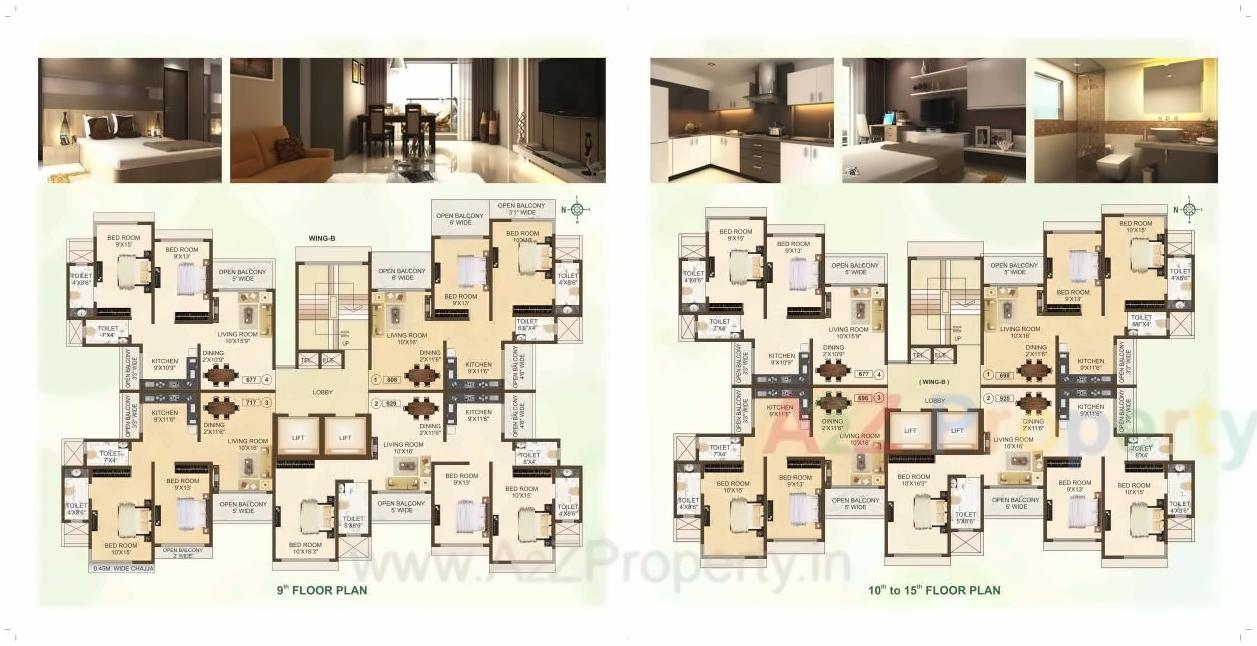 Layout of real estate project Rajshree Clover located at Kurla, MumbaiSuburban, Maharashtra