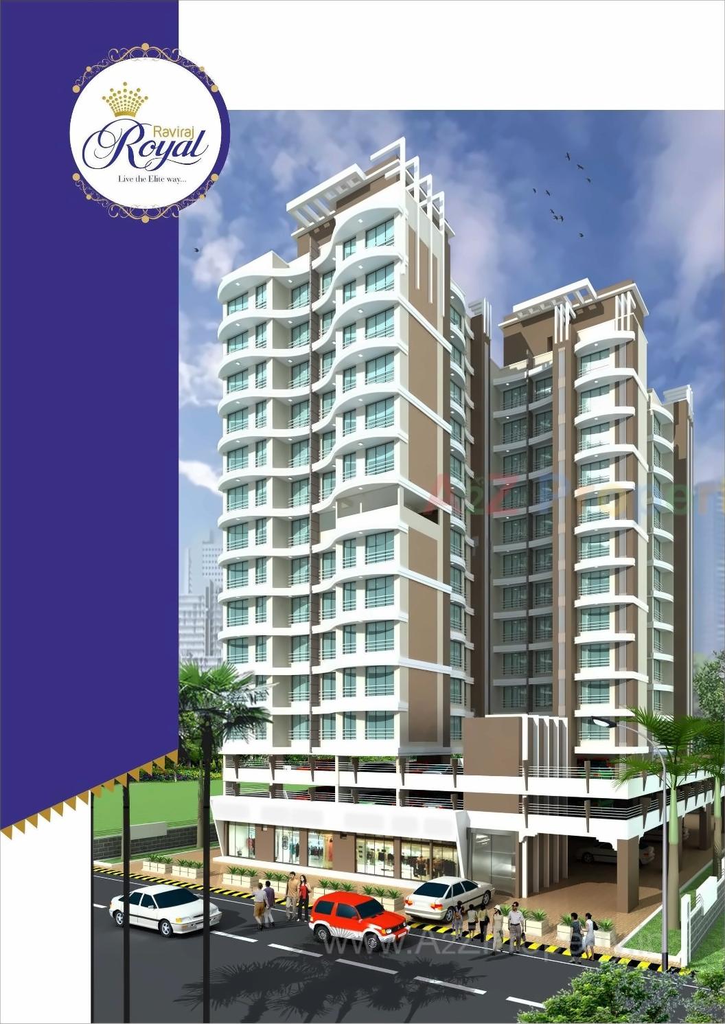 3D Elevation of real estate project Raviraj Royal located at Borivali, MumbaiSuburban, Maharashtra