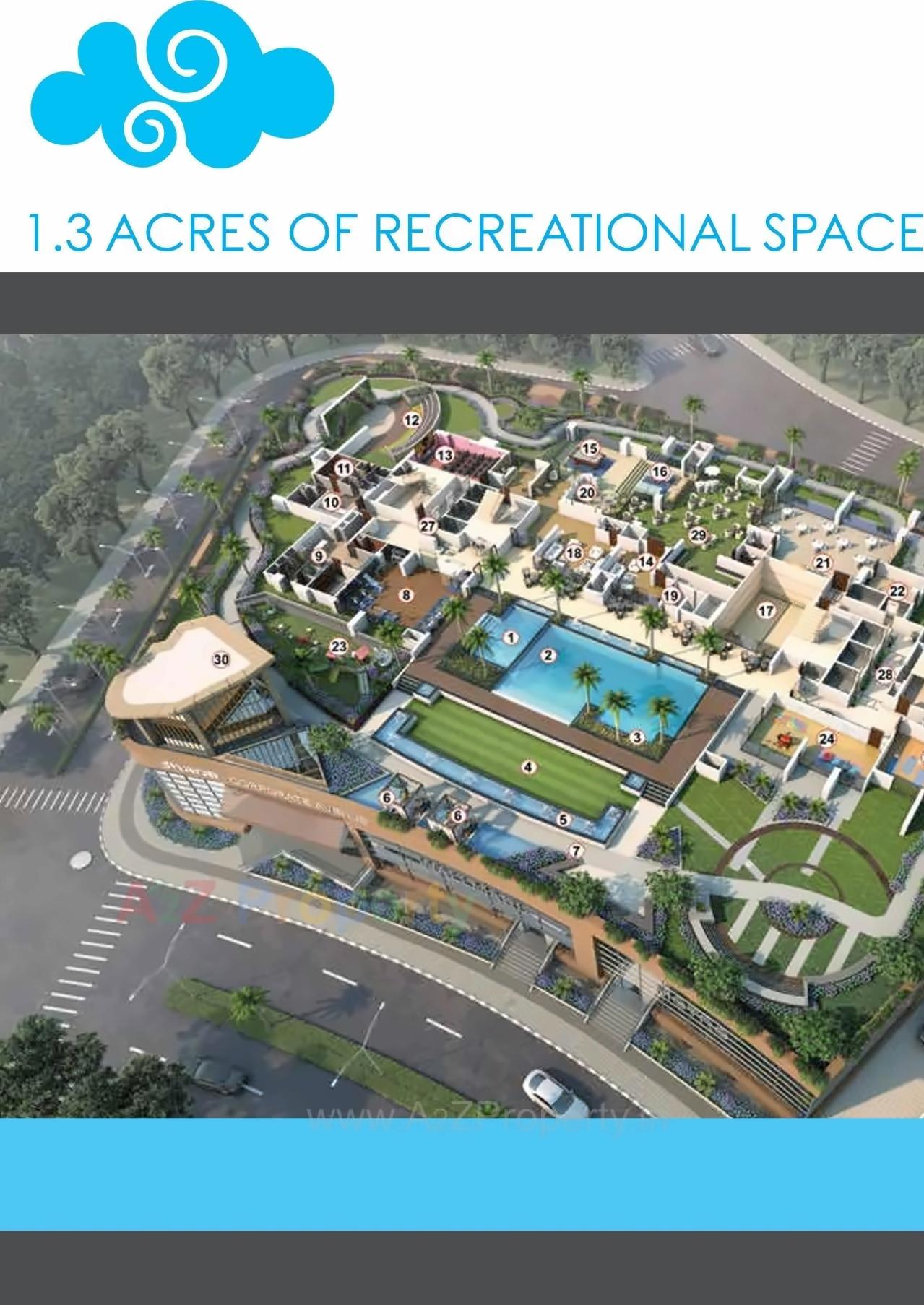 3D Elevation of real estate project Redevelopment Of Godi Kamgar  C3 B Skyvistas Bluez located at Andheri, MumbaiSuburban, Maharashtra