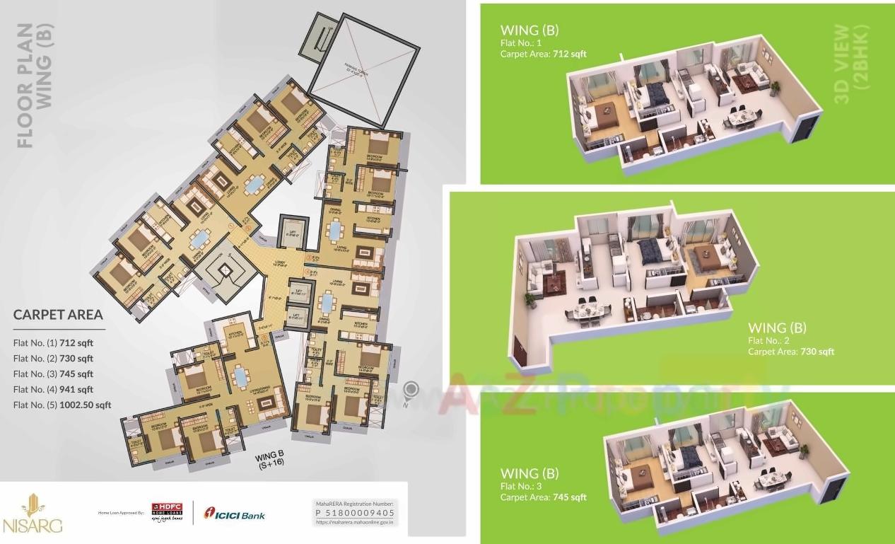 Layout of real estate project Redevelopment Of Tilak Nagar Nisarg Co  Op  Hsg  Soc  Ltd located at Kurla, MumbaiSuburban, Maharashtra