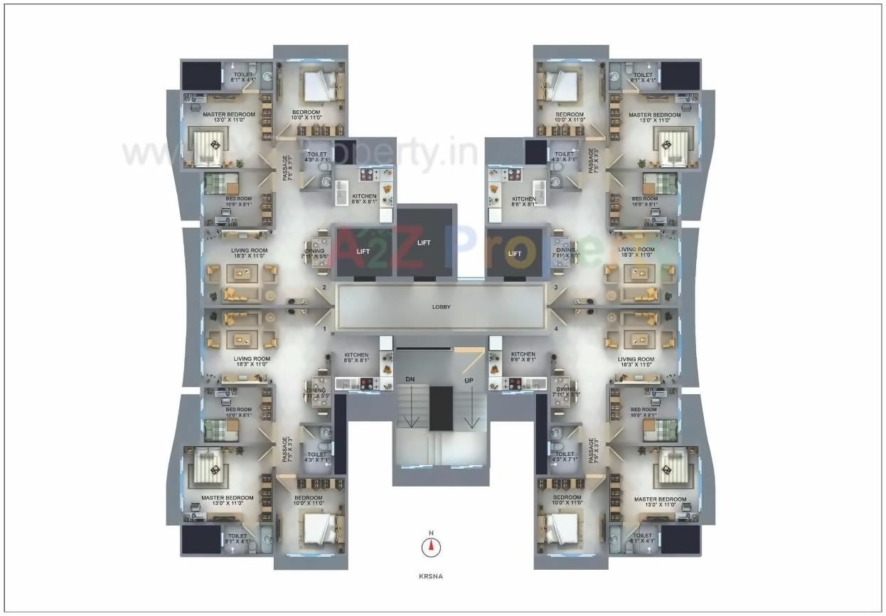 Layout of real estate project Redevlopment Of Govadhangiri located at Borivali, MumbaiSuburban, Maharashtra