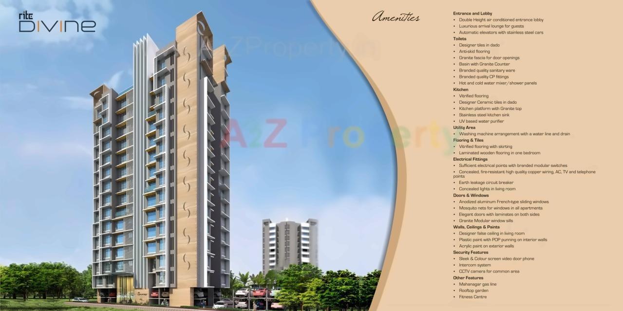 3D Elevation of real estate project Rite Divine located at Borivali, MumbaiSuburban, Maharashtra