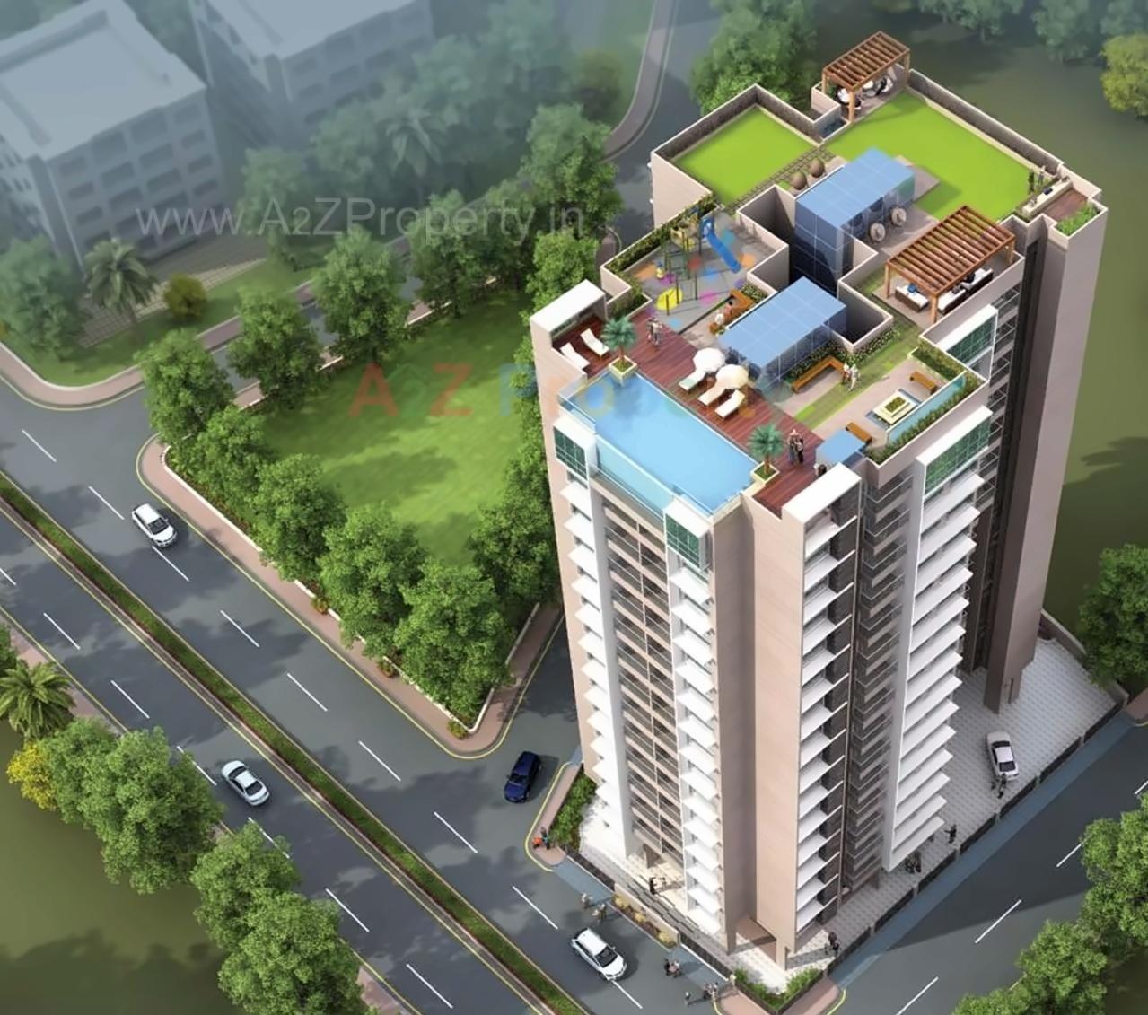3D Elevation of real estate project Rite Skyluxe located at Kurla, MumbaiSuburban, Maharashtra