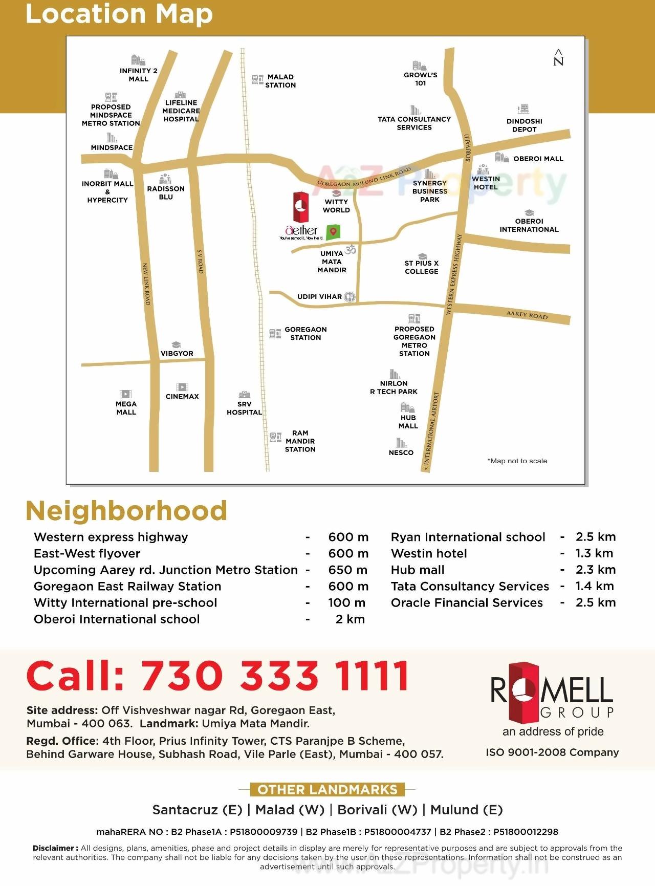 of real estate project Romell Aether B 4th To 39th Floors located at Borivali, MumbaiSuburban, Maharashtra