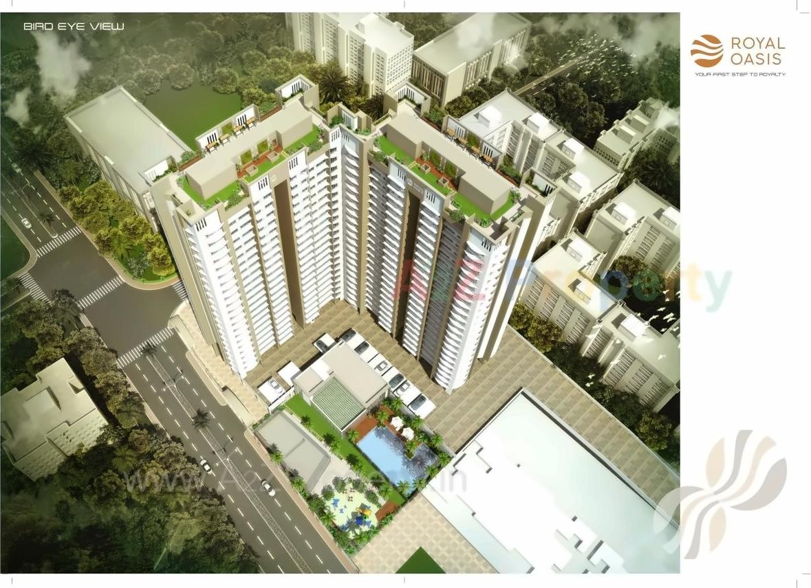 3D Elevation of real estate project Royal Oasis located at Borivali, MumbaiSuburban, Maharashtra