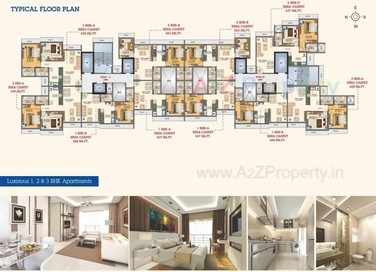 Layout of real estate project Royal Samarpan located at Borivali, MumbaiSuburban, Maharashtra