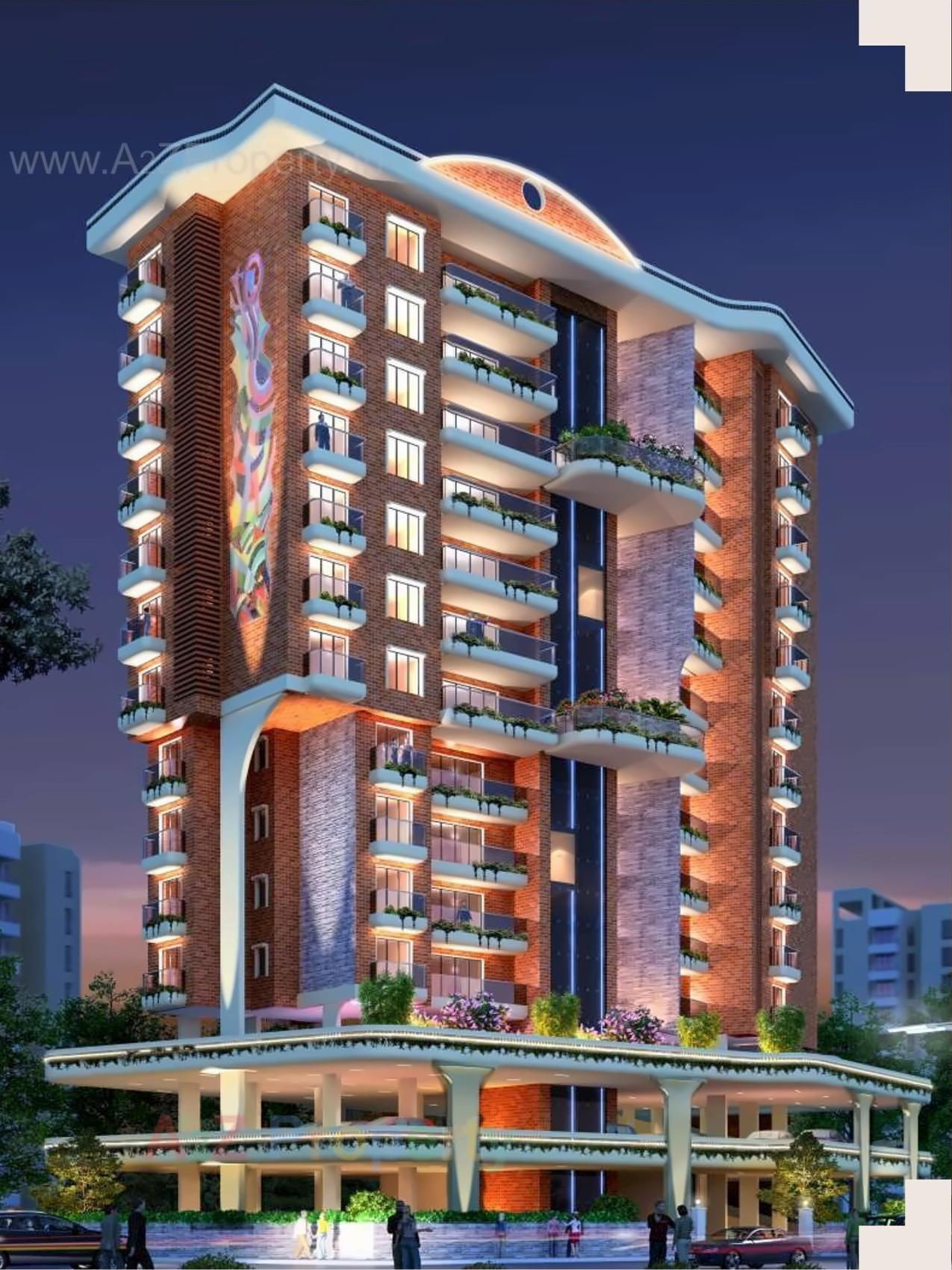 3D Elevation of real estate project Rudraksh located at Kurla, MumbaiSuburban, Maharashtra