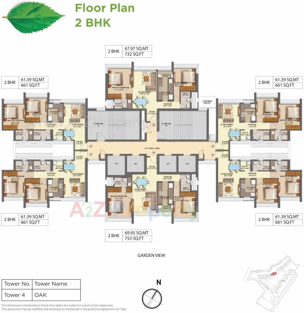 Layout of real estate project Runwal Forest Tower located at Kurla, MumbaiSuburban, Maharashtra