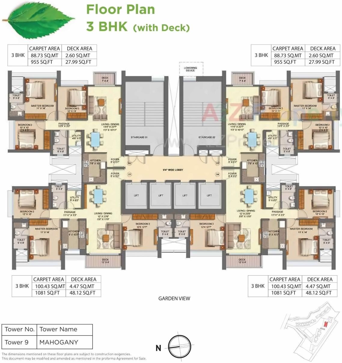 Layout of real estate project Runwal Forest Tower located at Kurla, MumbaiSuburban, Maharashtra