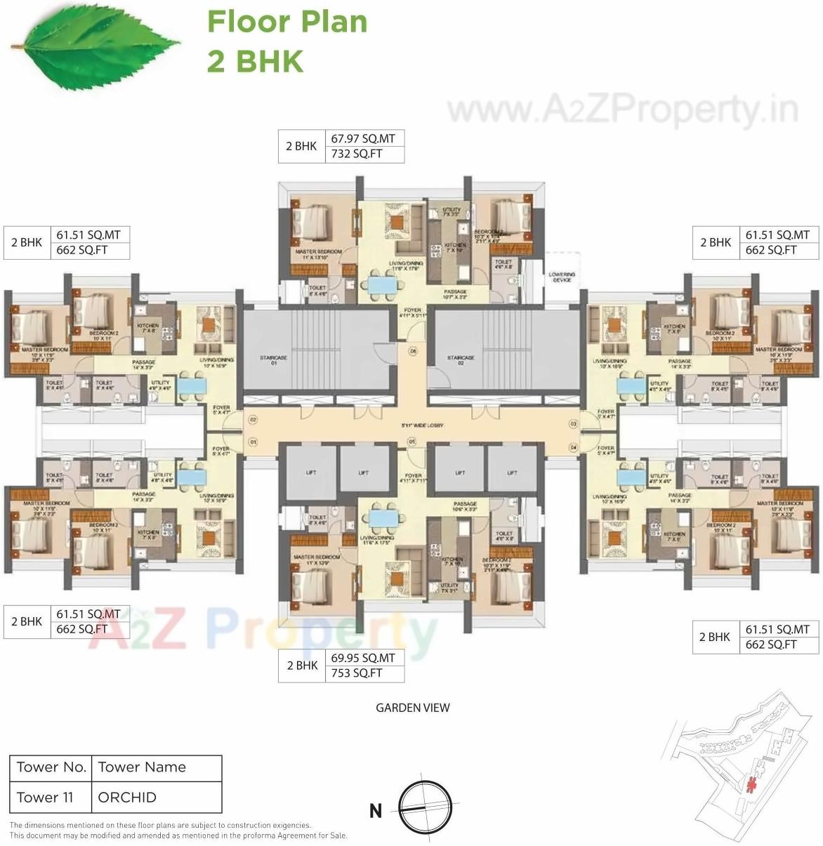 Layout of real estate project Runwal Forest Tower located at Kurla, MumbaiSuburban, Maharashtra