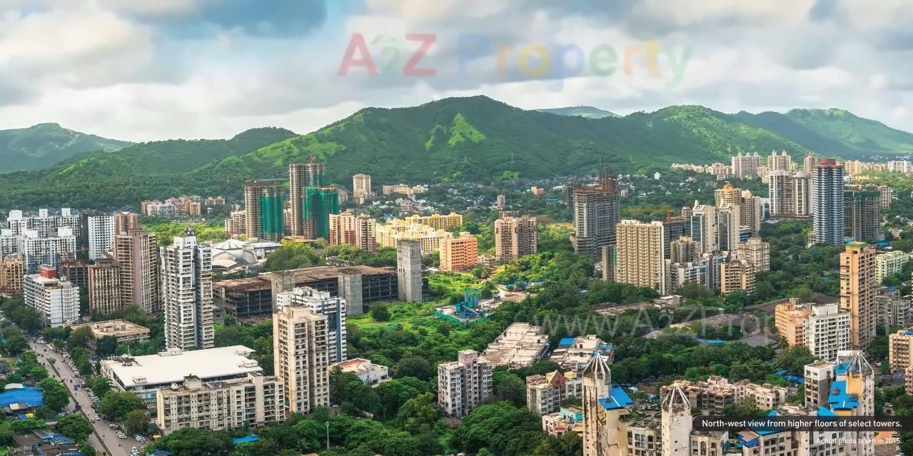 3D Elevation of real estate project Runwal Greenss located at Kurla, MumbaiSuburban, Maharashtra