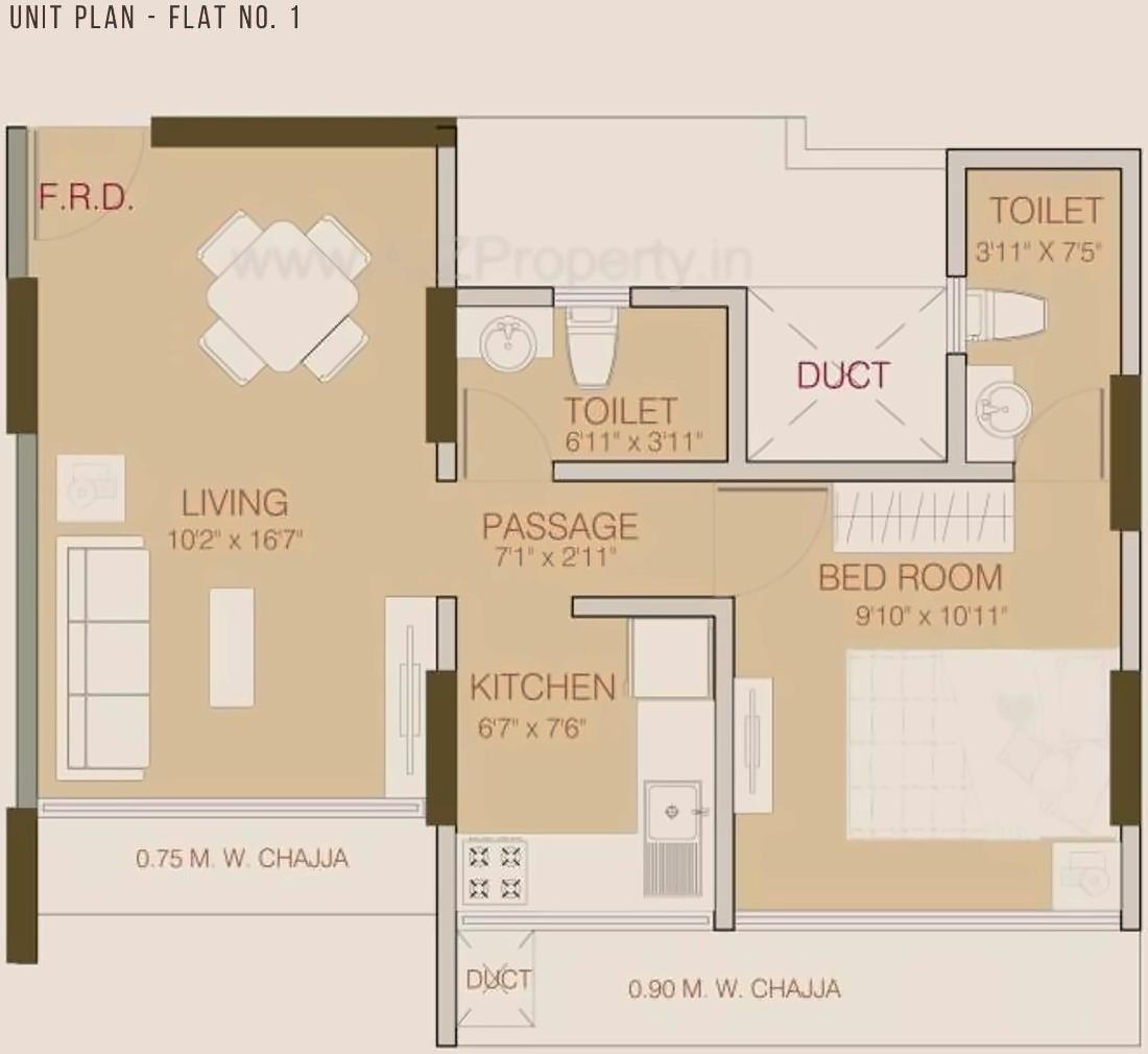 Layout of real estate project Ruparel Elara located at Borivali, MumbaiSuburban, Maharashtra