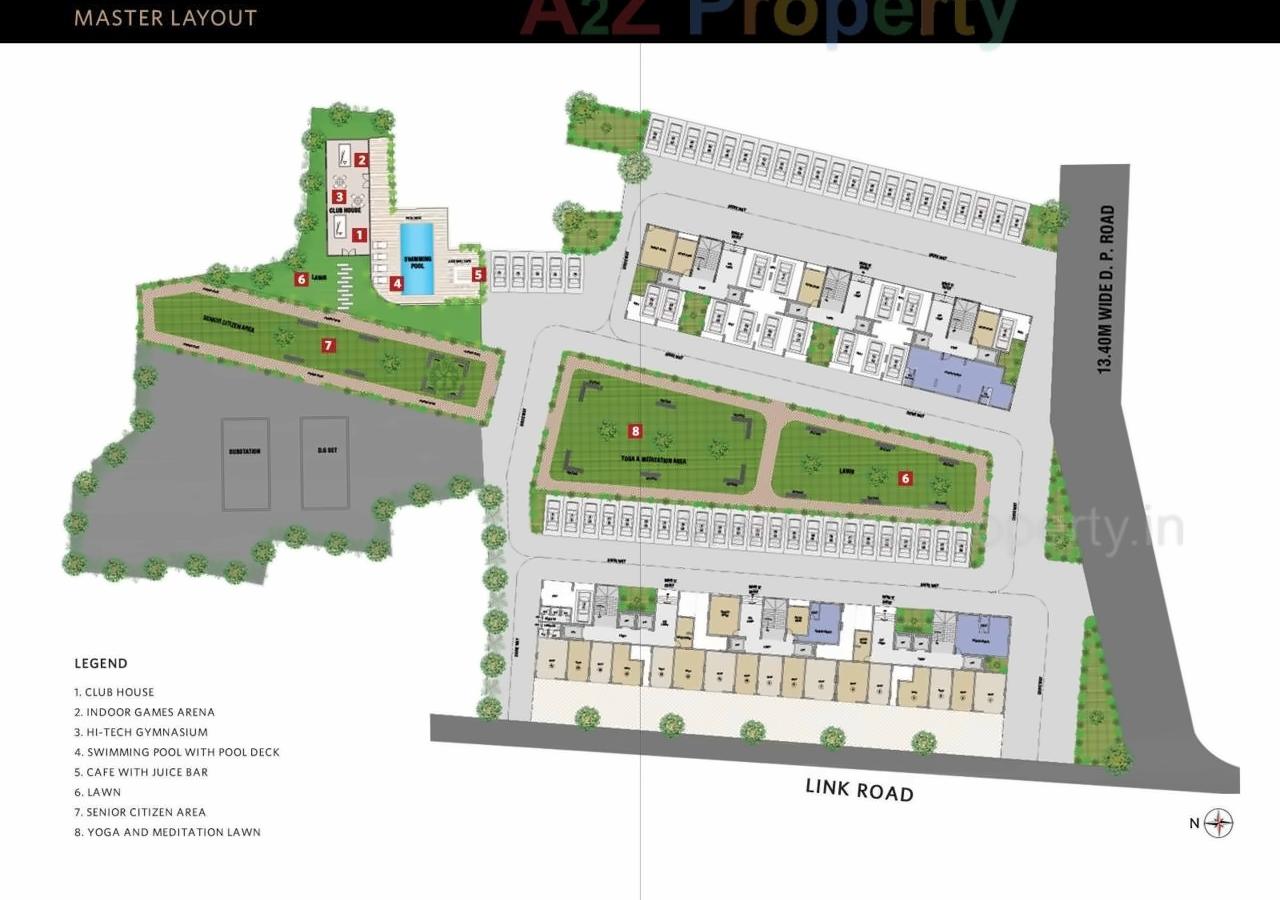 Layout of real estate project Ruparel Optima located at Borivali, MumbaiSuburban, Maharashtra