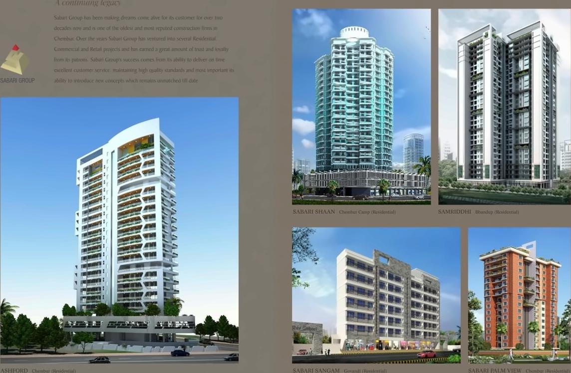 3D Elevation of real estate project Sabari Hillgrange located at Kurla, MumbaiSuburban, Maharashtra