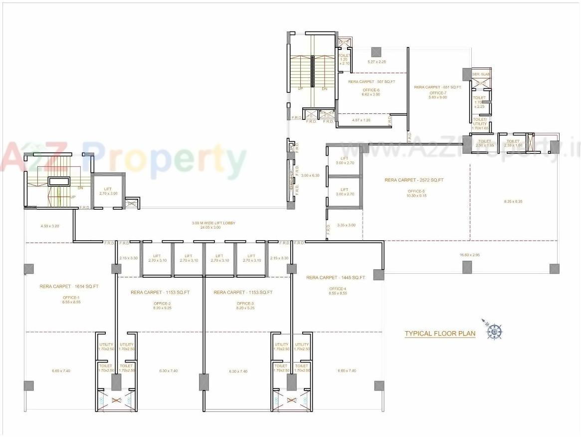 Layout of real estate project Sabari Park located at Kurla, MumbaiSuburban, Maharashtra