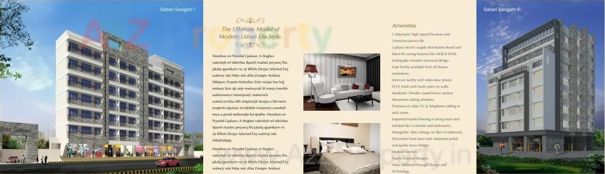 3D Elevation of real estate project Sabari Sangam located at Kurla, MumbaiSuburban, Maharashtra