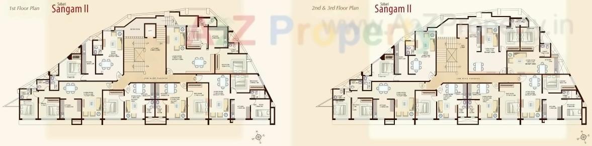 Layout of real estate project Sabari Sangam located at Kurla, MumbaiSuburban, Maharashtra