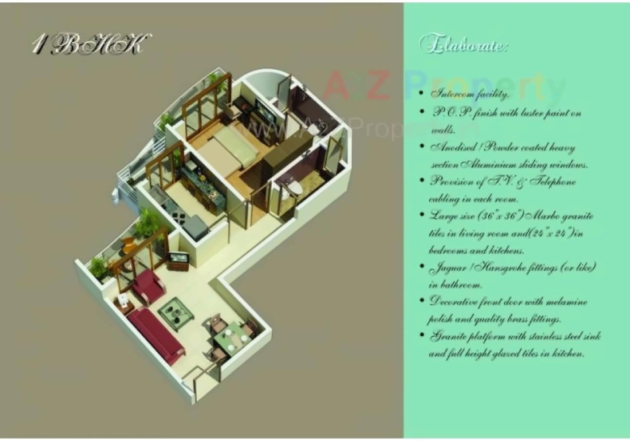 Layout of real estate project Sabari Shaan located at Kurla, MumbaiSuburban, Maharashtra