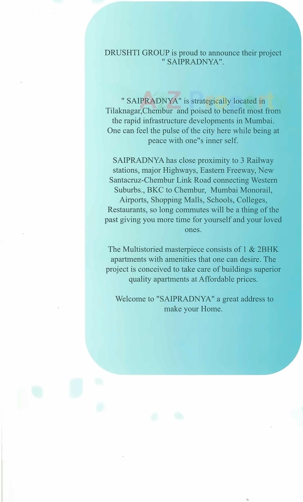  of real estate project Sai Pradnya located at Kurla, MumbaiSuburban, Maharashtra