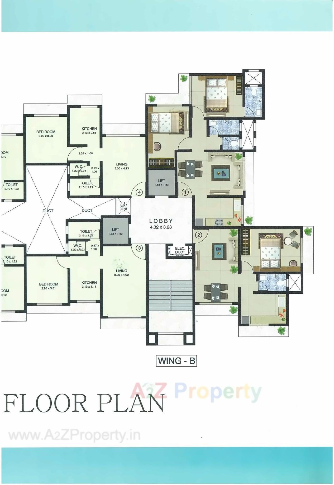 Layout of real estate project Sai Pradnya located at Kurla, MumbaiSuburban, Maharashtra
