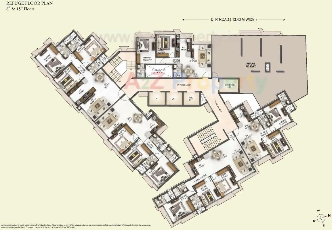 Layout of real estate project Sai Samast located at Kurla, MumbaiSuburban, Maharashtra