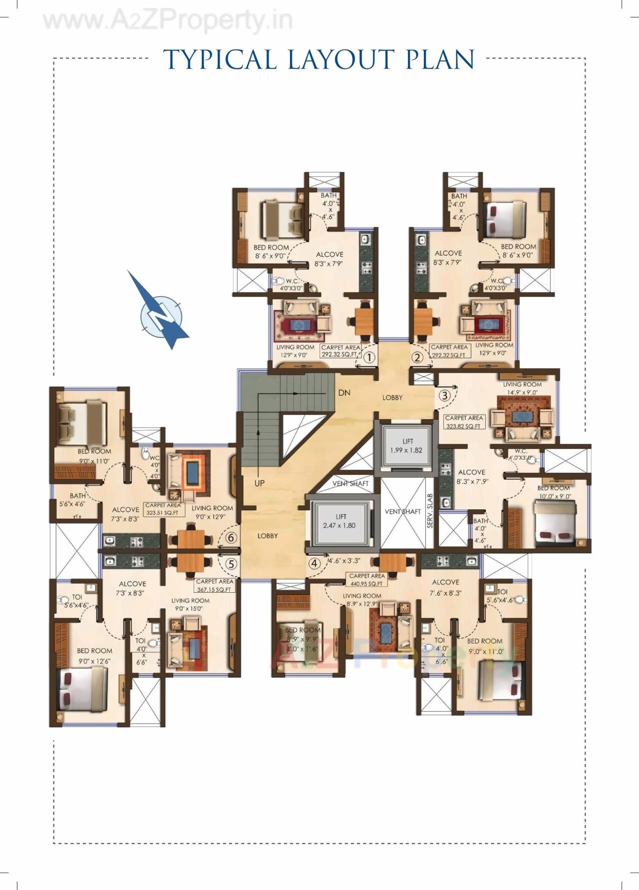 Layout of real estate project Sai Sastha Crystal located at Kurla, MumbaiSuburban, Maharashtra