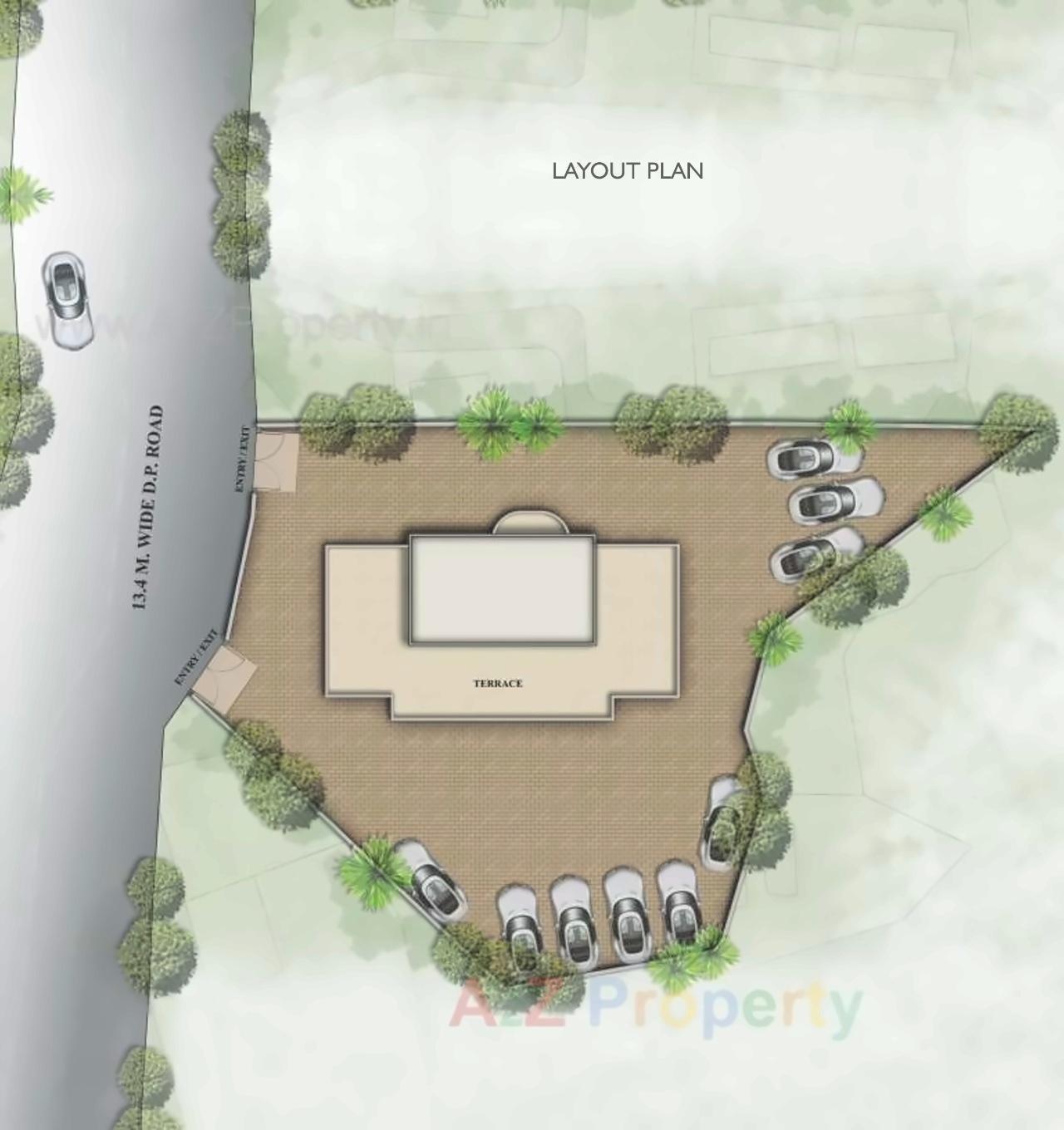 Layout of real estate project Sainath Madhuban located at Kurla, MumbaiSuburban, Maharashtra