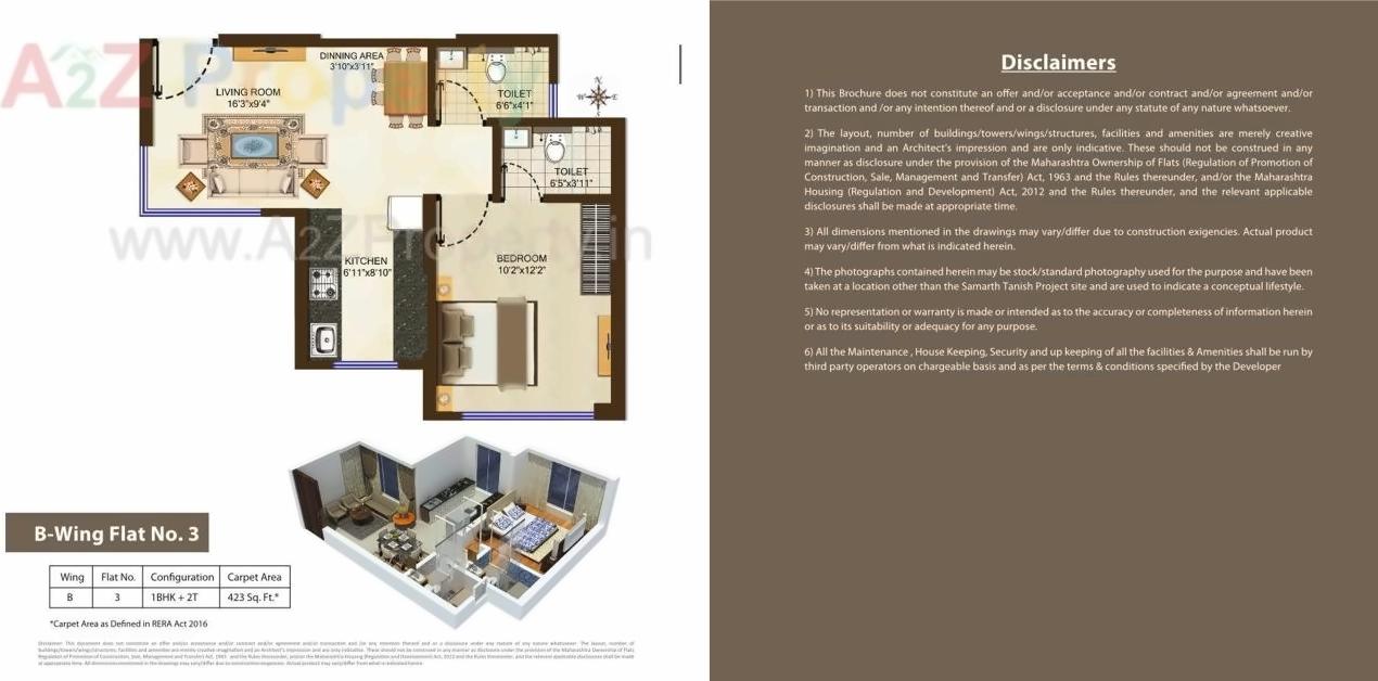 Layout of real estate project Samarth Tanish located at Borivali, MumbaiSuburban, Maharashtra