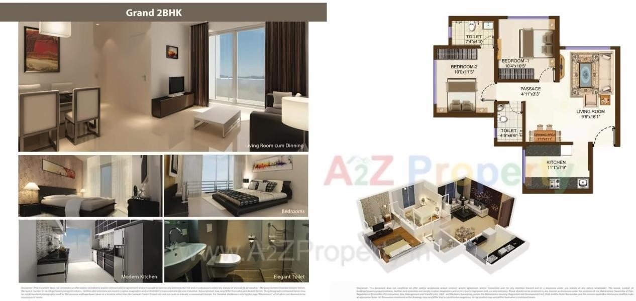 Layout of real estate project Samarth Tanish located at Borivali, MumbaiSuburban, Maharashtra