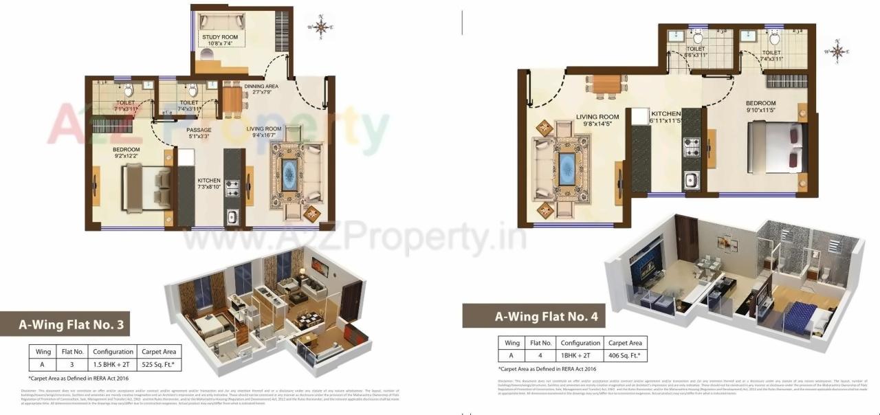 Layout of real estate project Samarth Tanish located at Borivali, MumbaiSuburban, Maharashtra