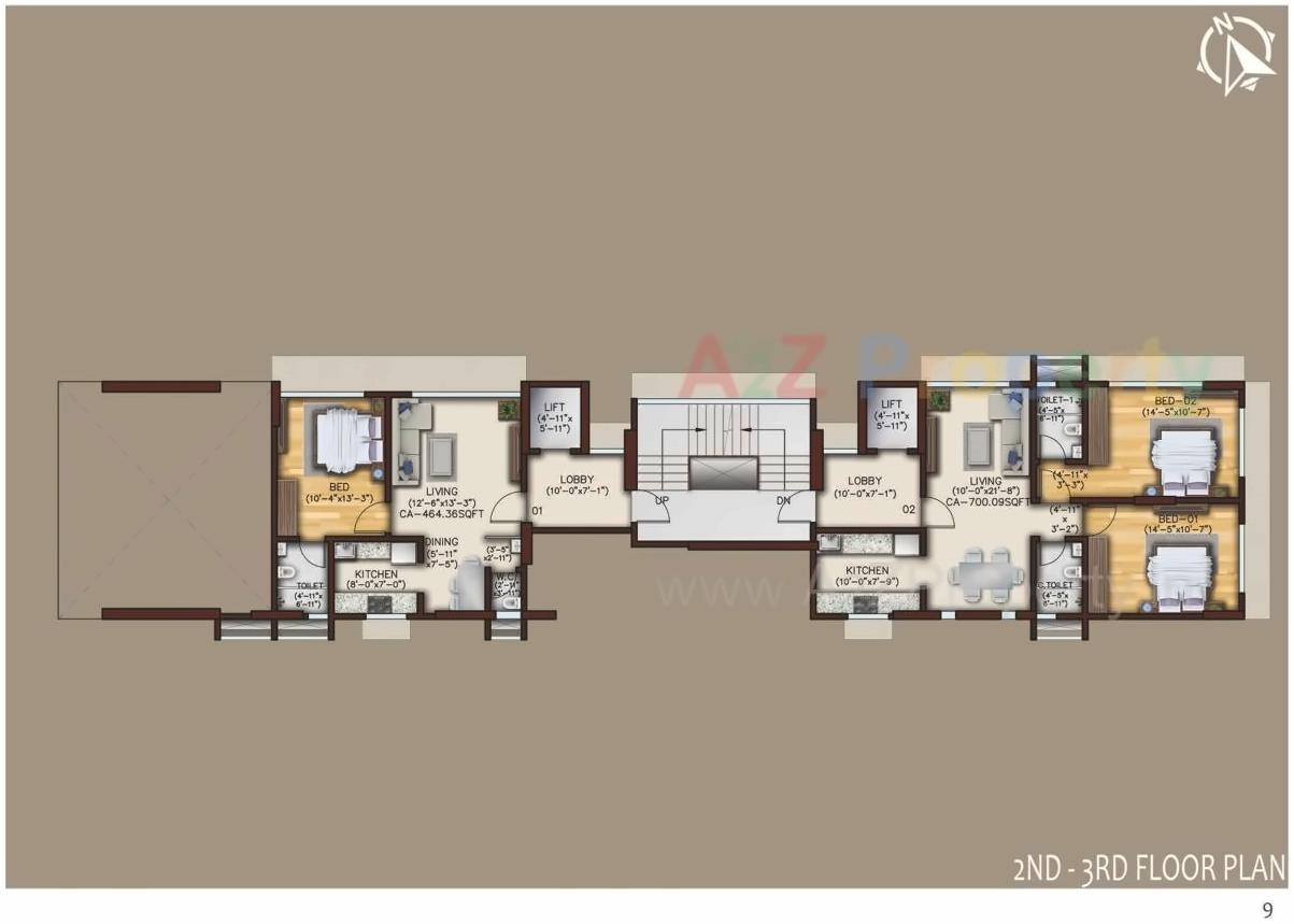 Layout of real estate project Samta located at Borivali, MumbaiSuburban, Maharashtra