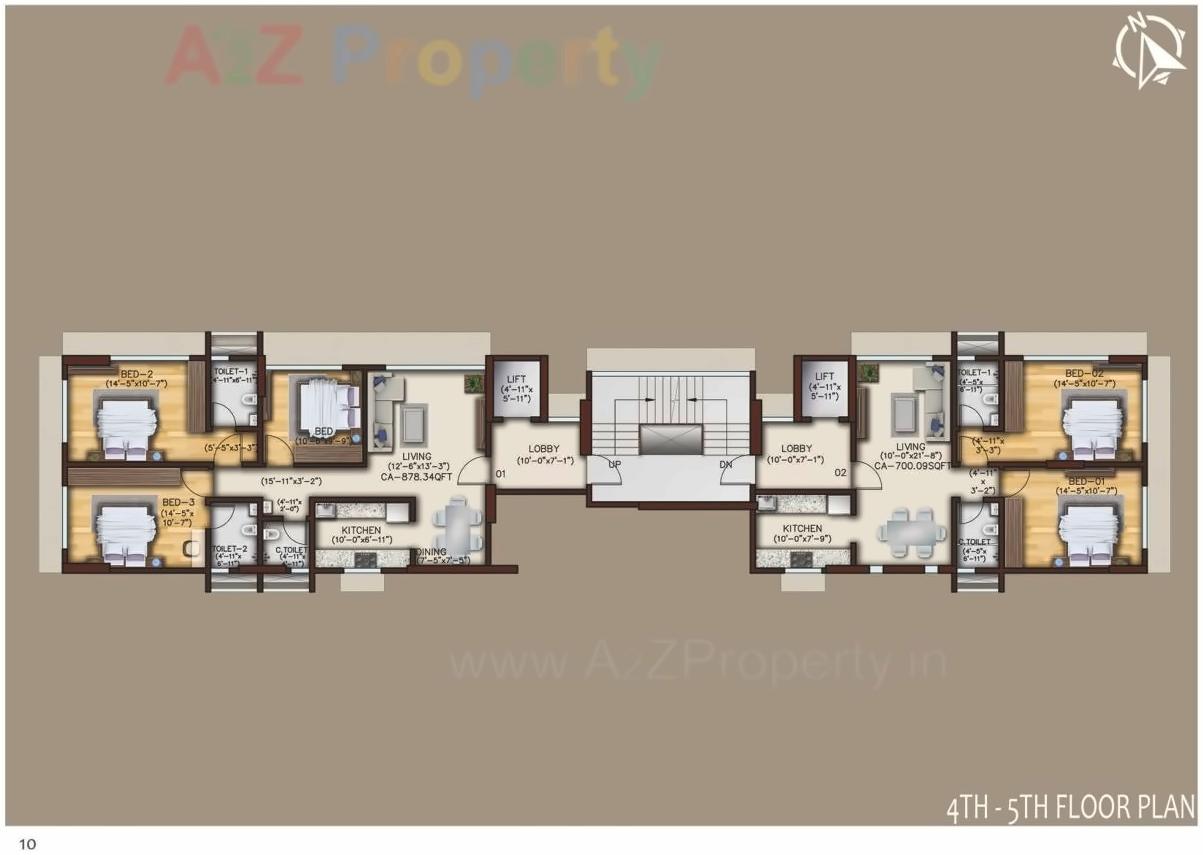 Layout of real estate project Samta located at Borivali, MumbaiSuburban, Maharashtra