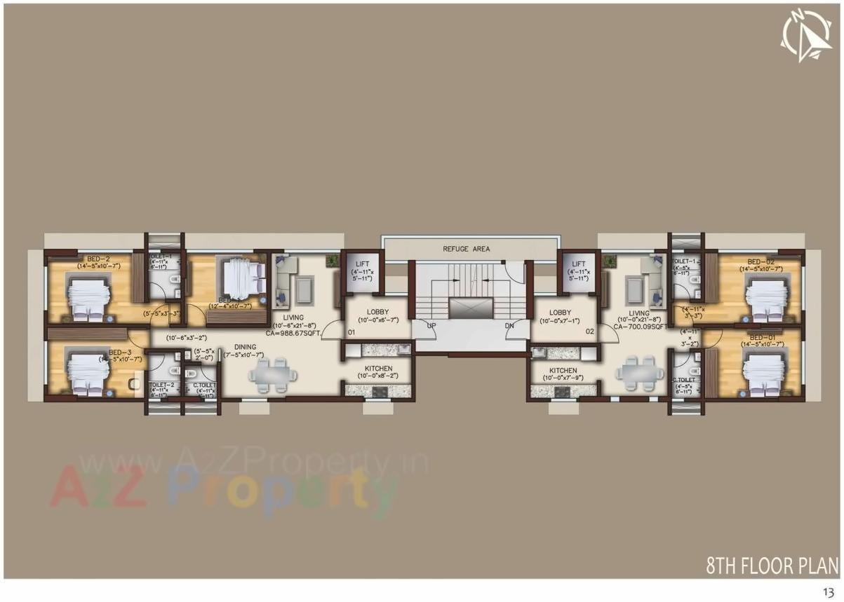 Layout of real estate project Samta located at Borivali, MumbaiSuburban, Maharashtra