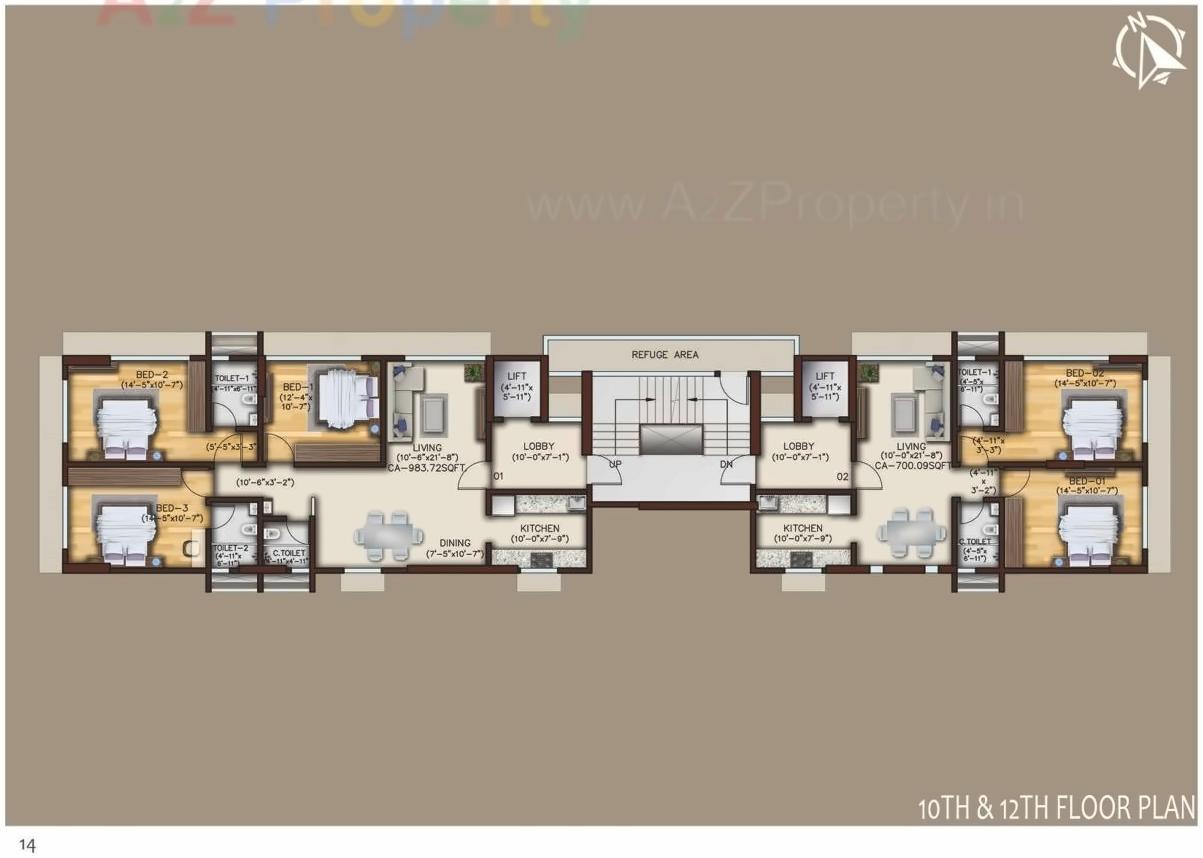 Layout of real estate project Samta located at Borivali, MumbaiSuburban, Maharashtra