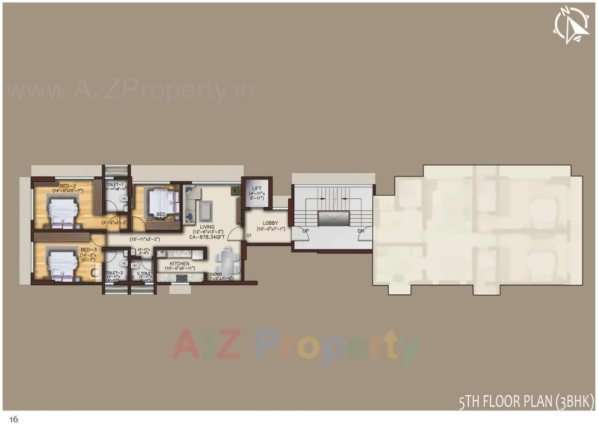 Layout of real estate project Samta located at Borivali, MumbaiSuburban, Maharashtra