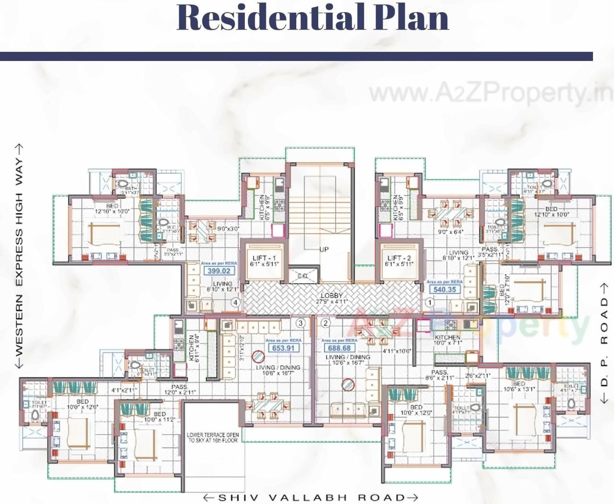 Layout of real estate project Sanskruti Splendour located at Borivali, MumbaiSuburban, Maharashtra