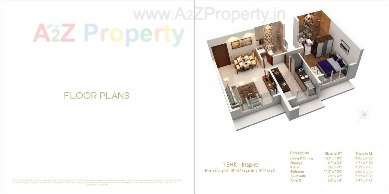 Layout of real estate project Satellite Elegance located at Borivali, MumbaiSuburban, Maharashtra