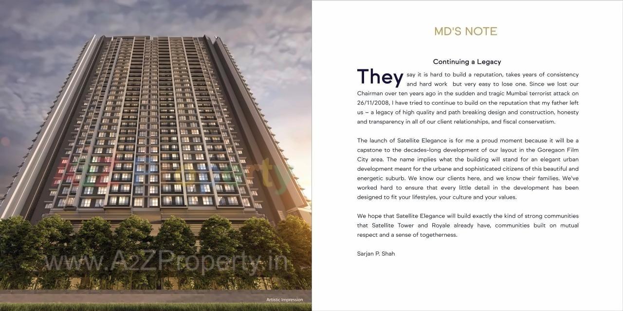 of real estate project Satellite Elegance located at Borivali, MumbaiSuburban, Maharashtra