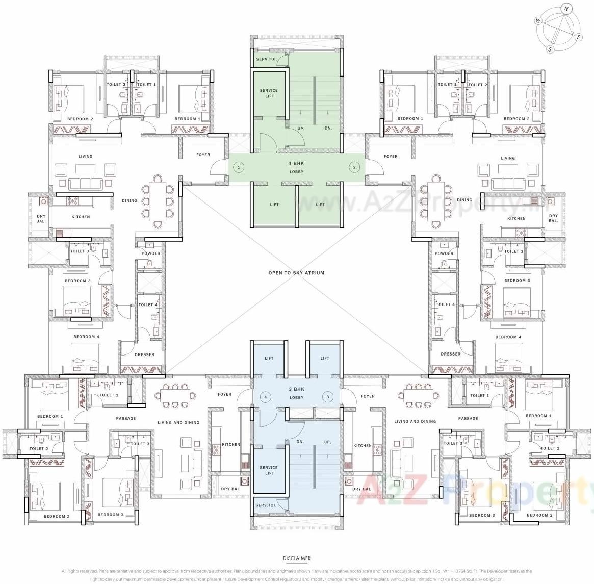 Layout of real estate project Satellite Glory located at Andheri, MumbaiSuburban, Maharashtra