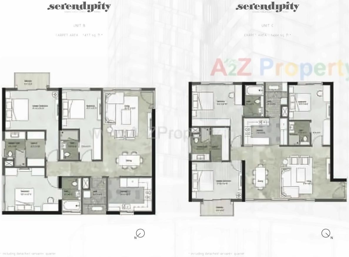 Layout of real estate project Serendipity At Bkc located at Andheri, MumbaiSuburban, Maharashtra