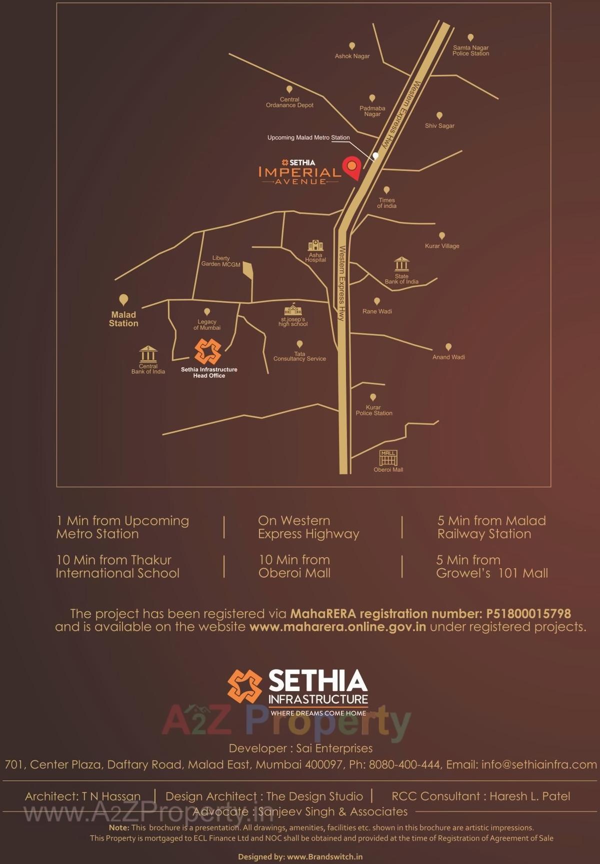  of real estate project Sethia Imperial Avenue located at Borivali, MumbaiSuburban, Maharashtra