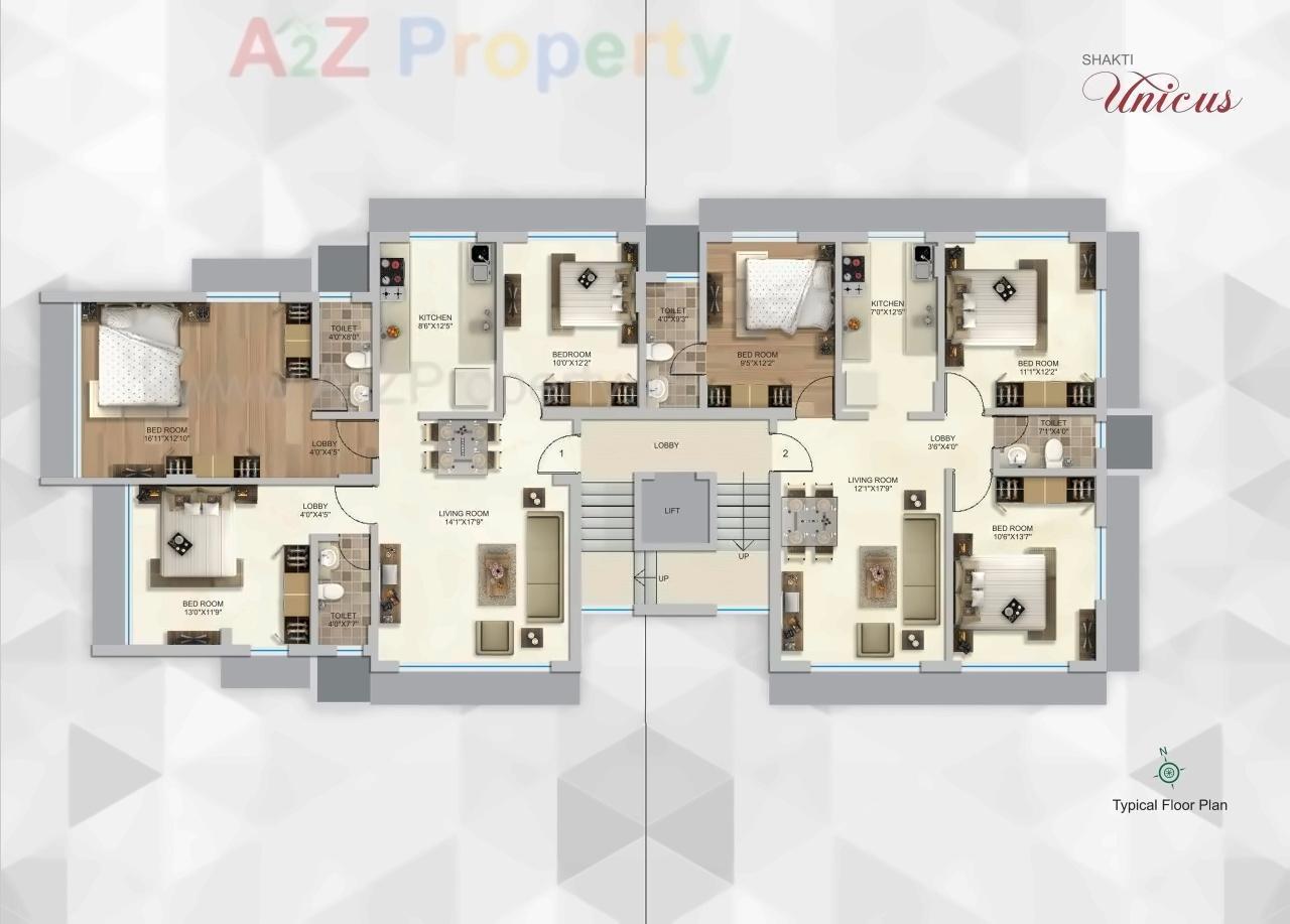 Layout of real estate project Shakti Unicus located at Greater-mumbai-m-corp-part-802794, MumbaiSuburban, Maharashtra