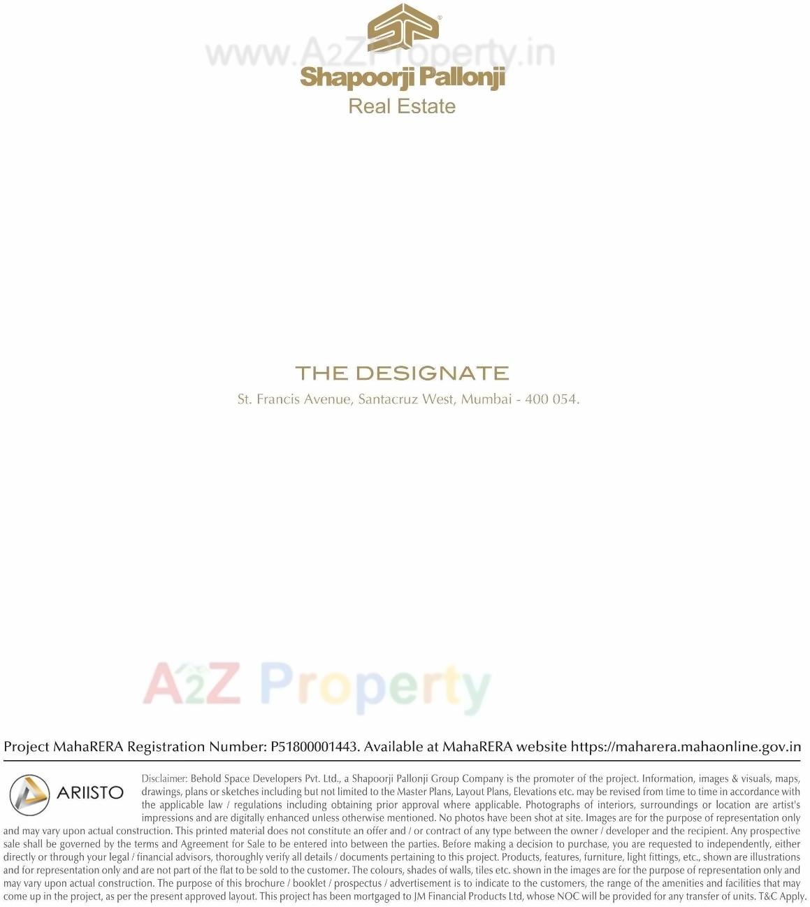  of real estate project Shapoorji Pallonji The Designate located at Andheri, MumbaiSuburban, Maharashtra