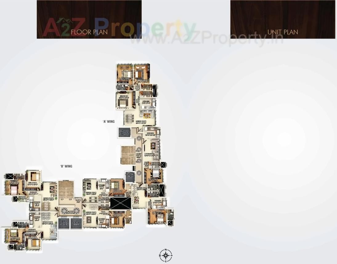 Layout of real estate project Sheetal Airwing located at Andheri, MumbaiSuburban, Maharashtra