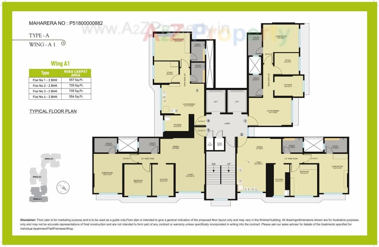 Layout of real estate project Sheth Midori located at Borivali, MumbaiSuburban, Maharashtra